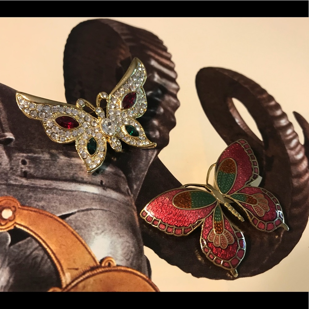 🔆 Bundle of butterfly brooches